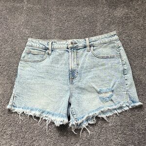 Light Blue Denim Women Shorts